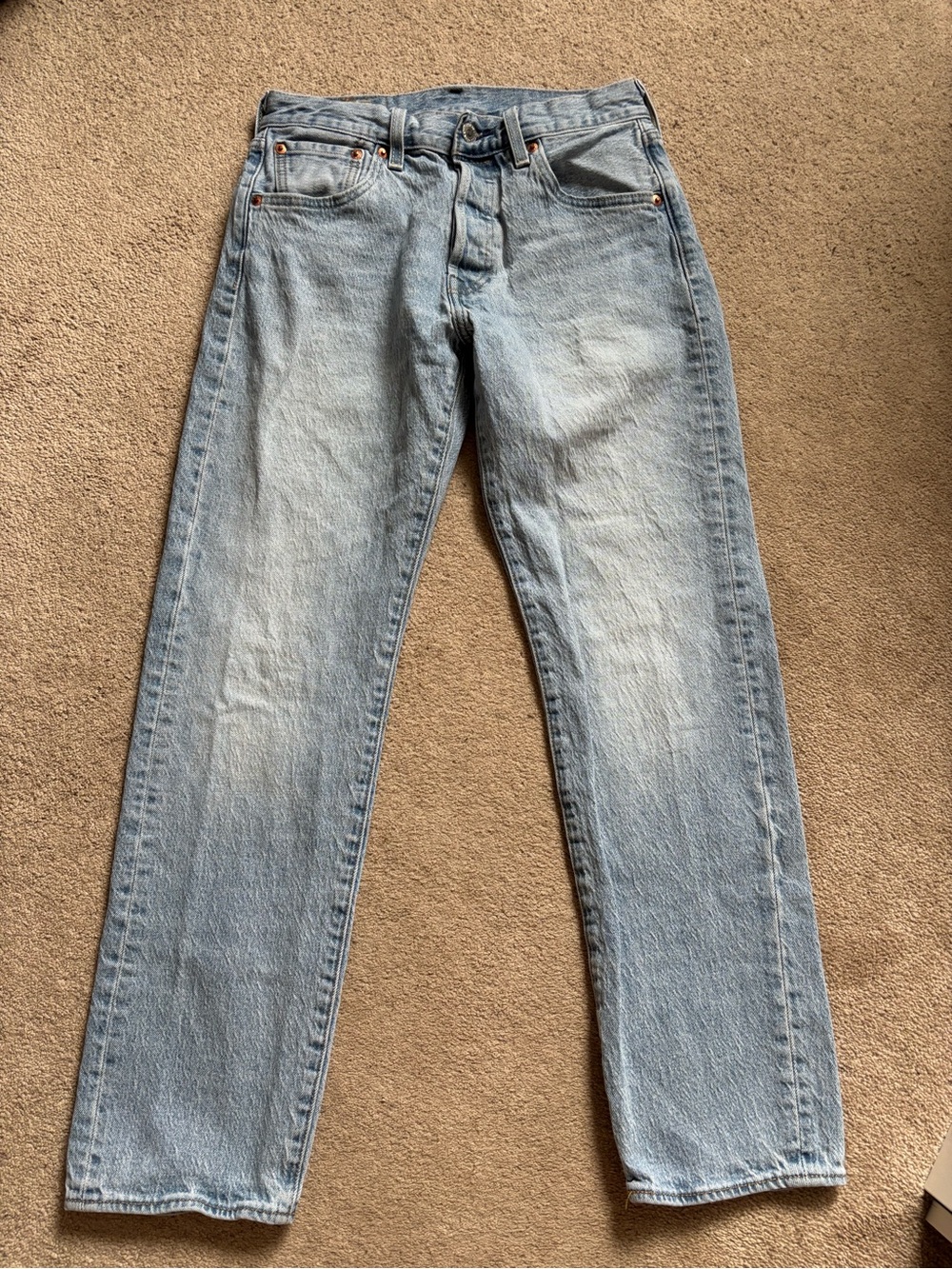 Levi’s 501 ’93 Straight Jeans Women’s W28 L30 Light Wash Button Fly Denim